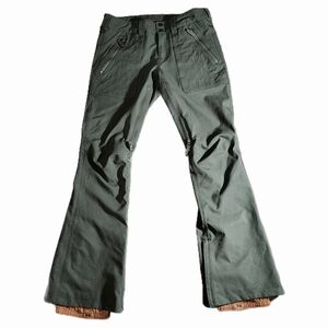 BURTON Snowboard Pants Women's M Dry Ride Da Nang Ski  Olive EUC